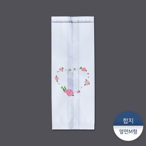 합지비접착형인쇄봉투-화이트로즈M형 1묶음 (500장)