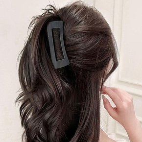여자 물결 세련웨이브 스퀘어 집게 헤어핀 장식 가발