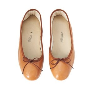 Porselli Leather Flat shoes_Tan