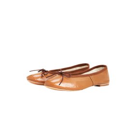 Porselli Leather Flat shoes_Tan