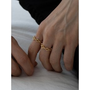 HUG PATTERN RING_GOLD