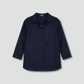 여 리넨 블렌디드 7부 셔츠 J115203107056