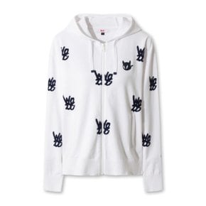 골프 (WWWAS26110WHX)여성 Logo Pattern Hooded 집업