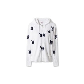 골프 (WWWAS26110WHX)여성 Logo Pattern Hooded 집업