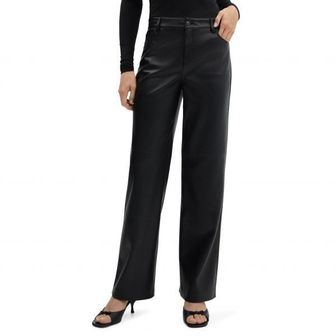 이스퀘어 4399670 MANGO Faux Leather Straight Leg Pants