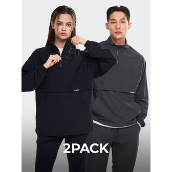 레이지비 [2PACK] 에어라이트 스트레치 멀티스포츠 러닝 바람막이 아노락 자켓 W (2컬러)