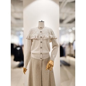 아이잗컬렉션 [파주점] [더아이잗컬렉션]펄 글리터 러플 가디건 CR1A1CD111