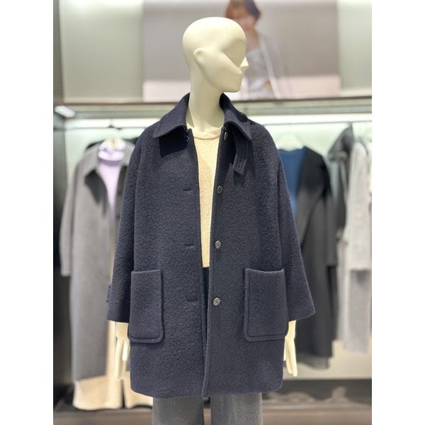 [시흥점] 알파카 혼방 루즈핏 하프 코트 V254PSH935