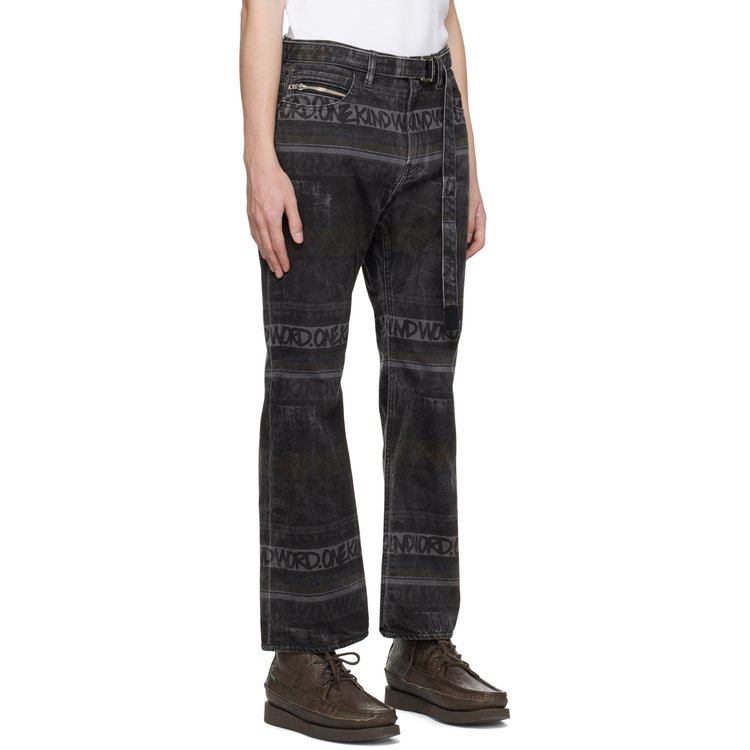 Sacai]Black Eric Haze Edition Printed Jeans, 믿고 사는 즐거움 SSG.COM