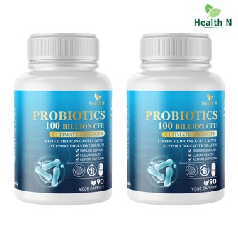  헬스앤 호주 프로바이오틱스 1000억 CFU 90캡슐x2병