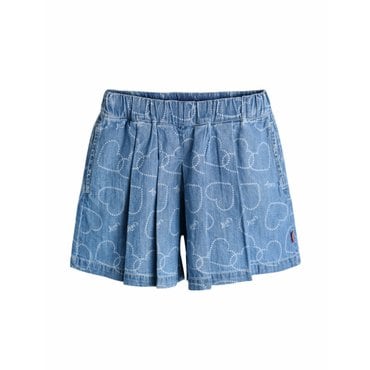 리바이스키즈 V252PT180P, V252PT380P - LVC하트플리츠데님쇼츠(청반바지)