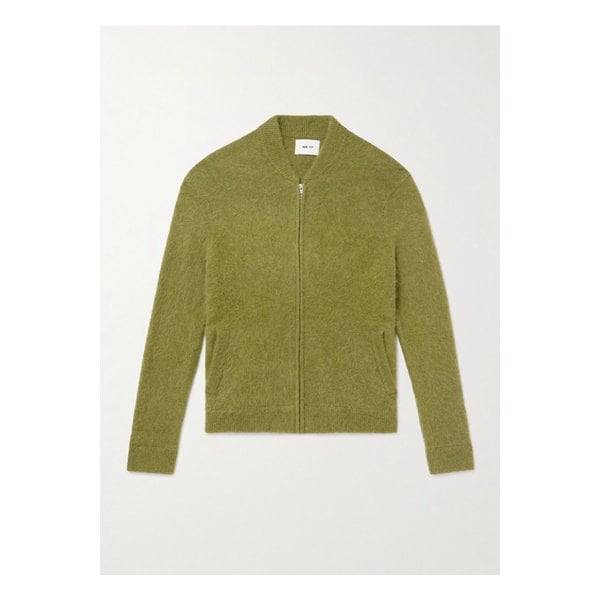 NN.07 보리스 60012 알파카 혼방 집업 가디건 그린 46376663162895767