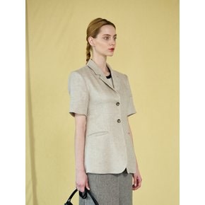 Tullip herringbone-linen jacket