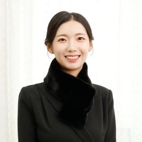 우진모피(WJ) 코펜하겐퍼 휘메일 블랙 밍크머플러 국내생산 본사직영