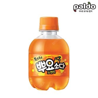  팔도 톡톡쏙쏙 뿌요소다 오렌지 245ml X 12PET(반박스) 탄산 음료수