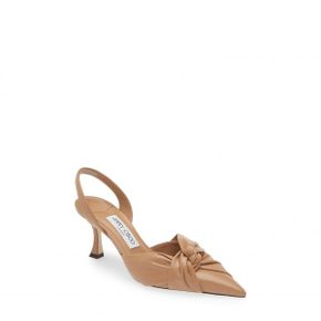 3999218 Jimmy Choo Hedera Knot Pointed Toe Slingback Pump