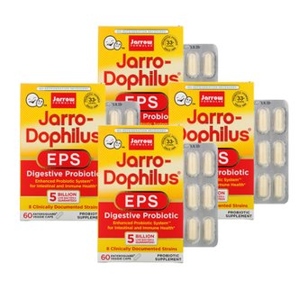  자로우포뮬라 프로바이오틱 50억 Jarro-Dophilus EPS 소화촉진 베지 캡슐 60정 4통