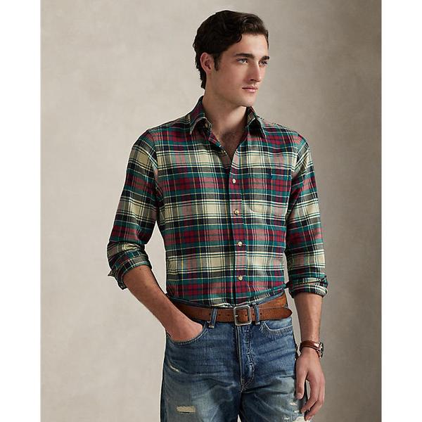 남성 클래식핏 플래드 퍼포먼스 셔츠(MNPOWOV16824566101)