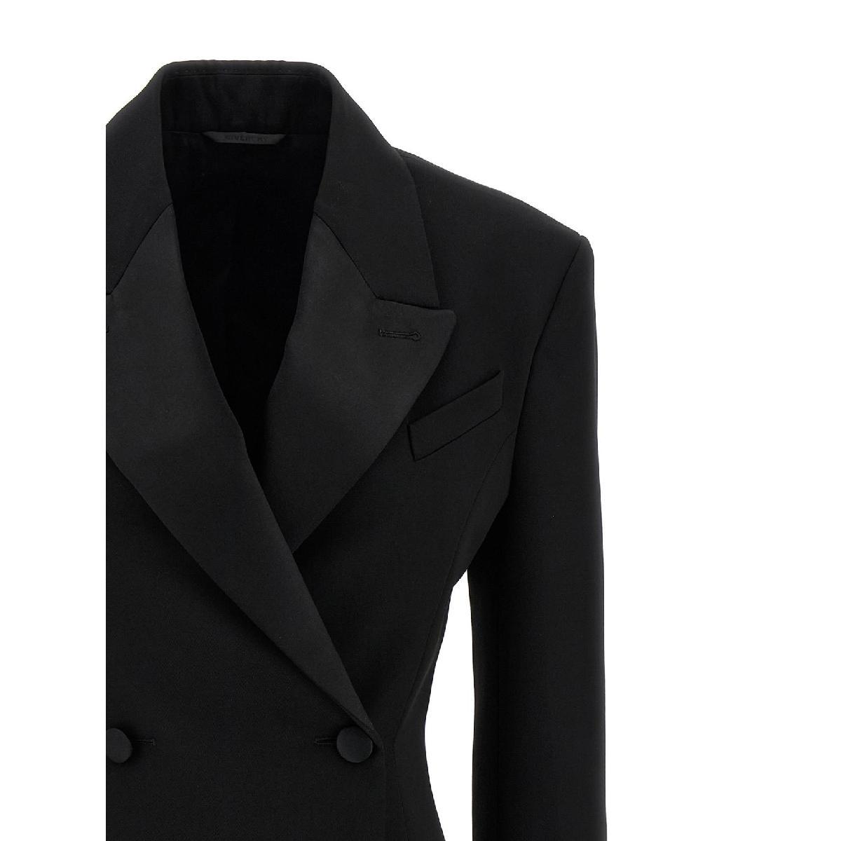 ジャケット GIVENCHY SS25 Pleated back blazer (BW30KH15YR001 001) 0400011504552_ANTHRACITECHINE?