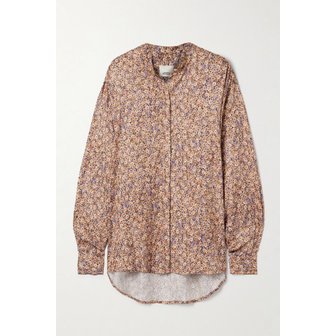 이자벨마랑 하를로우 플로럴 프린트 크레이프 블라우스 46376663162989422