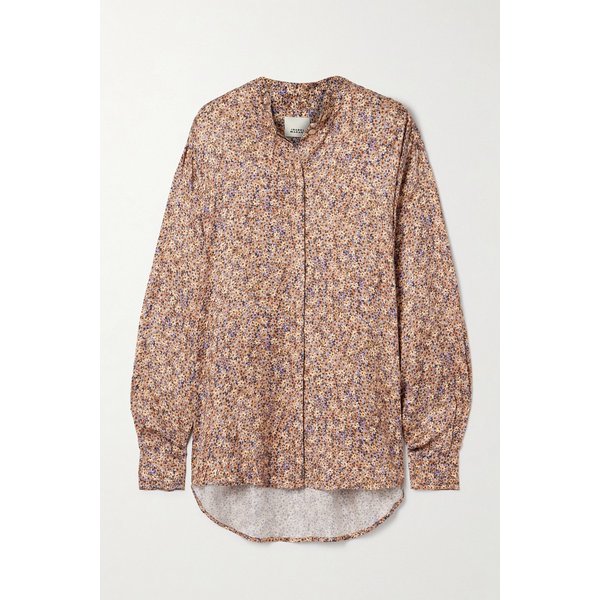 하를로우 플로럴 프린트 크레이프 블라우스 46376663162989422