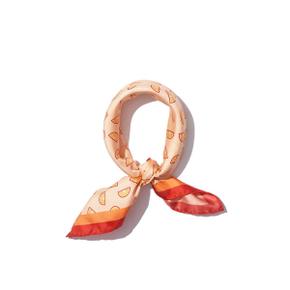 THE SILK MISCHA ORANGE SLICE SCARF - ORANGE