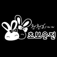 초보운전 데코 스티커 08번 디자인 (WB99E81)