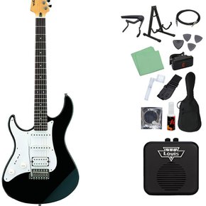 YAMAHA PACIFICA112JL BL(블랙) 일렉트릭 기타 초보자 14점 세트 왼손잡이용 레프티