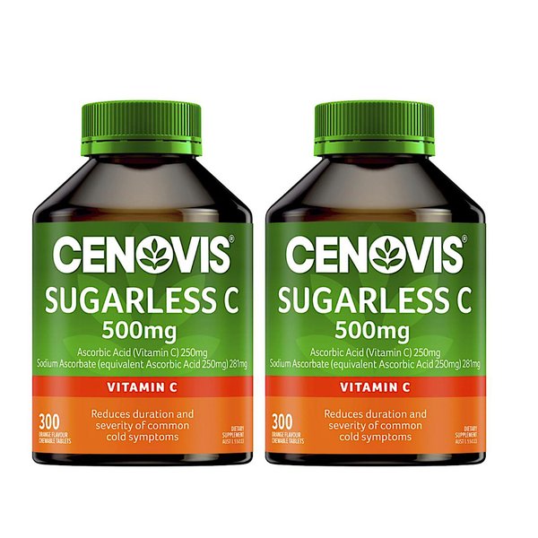 세노비스 슈가리스 비타민C CENOVIS SUGARLESS C 500MG 300정 2개