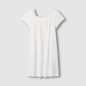 여 시어서커 셔링 반팔 파자마 원피스 (WHITE/ LIGHT BLUE/ LIGHT NAVY/ LIGHT PINK )