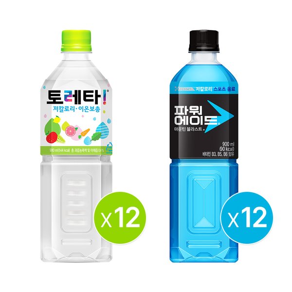 [코카콜라직영] 토레타 900ml 12입 + 마운틴 900ml 12입_분리배송 상품
