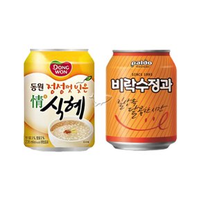 동원 정식혜 238ml/ 12캔+비락 수정과 238ml/ 12캔 총24캔