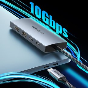 USB3.2 Gen2 10Gbps C타입 고속 멀티 허브 CM480