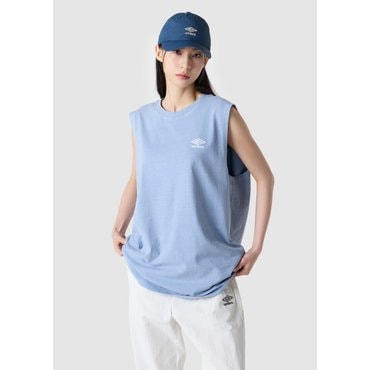 엄브로 남녀공용 피그먼트 다잉 빅로고 슬리브리스 UQ321CSL72BBD