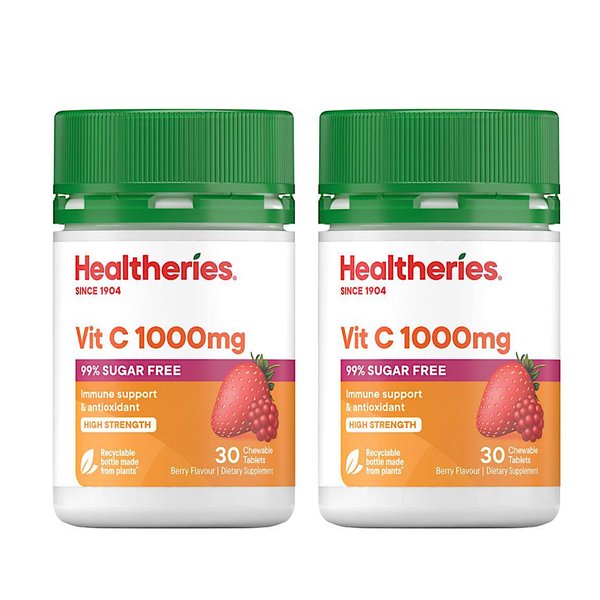 헬써리스 비타민C healtheries berry vit c 1000mg 츄어블 30정 2개