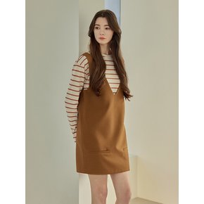 Luna bustier dress_BROWN