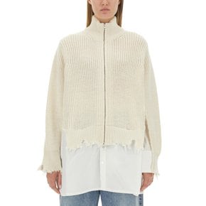 Maison Margiela FW23 RIBBED CARDIGAN WITH ZIPPER Sweatshirt S62HP0009S18382101