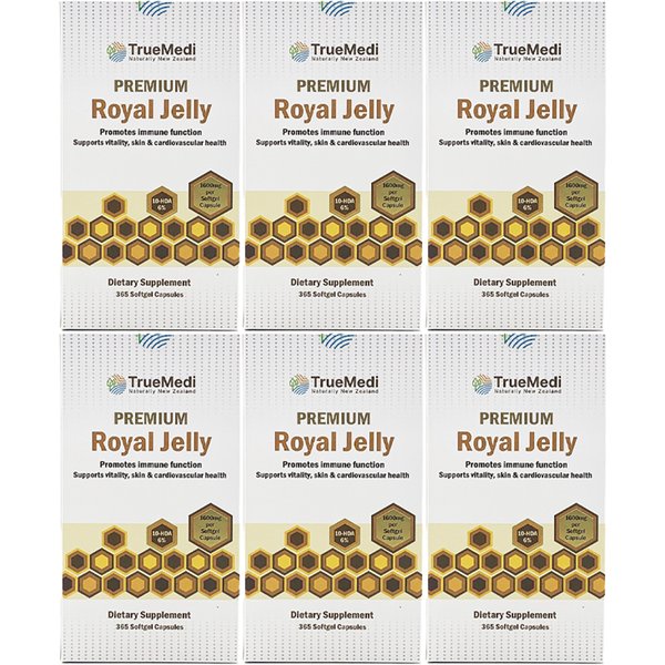 뉴질랜드 트루메디 프리미엄 로얄젤리 1600mg 365정 6팩