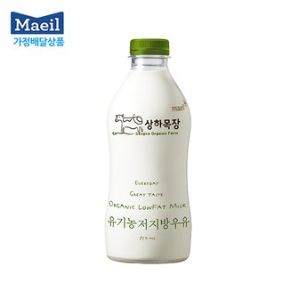 매일 [매일유업 가정배달] 상하목장 유기농 우유 저지방 750ml 1개월 12회(주3회)