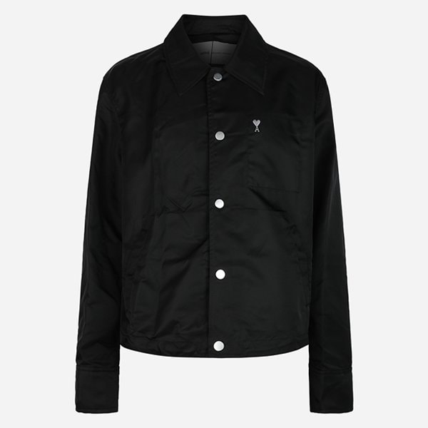 [시흥점] 6S UJK872 PA0037 001 나일론 하트 스터드 버튼 자켓 블랙