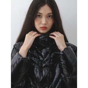 Heart Puffer Jacket City Black