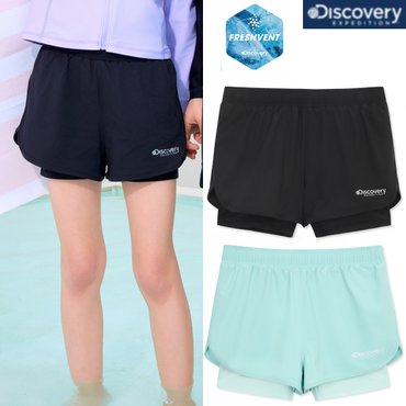디스커버리키즈 25SS  여아 프레시벤트 에센셜 반바지 레이어드 숏레깅스 DKSB59053