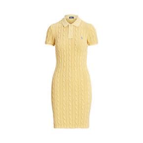 여성 케이블 니트 코튼 폴로 드레스(WMPODRSNFA20691700)