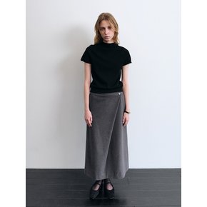 Wool Wrap Skirt (Grey)