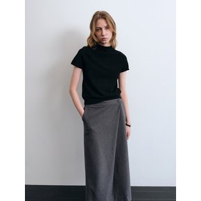 Wool Wrap Skirt (Grey)