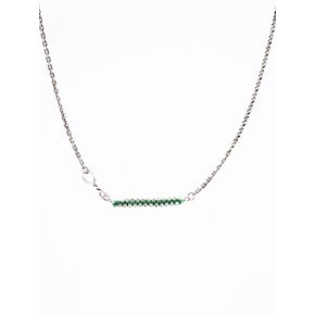 HR 379N_Silver Fabric Necklace