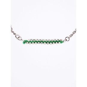 HR 379N_Silver Fabric Necklace