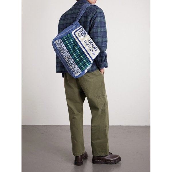 네이버후드 뉴페이퍼 모드 아플리케 테리 트리밍 코튼 캔버스 토트백 46376663162915382