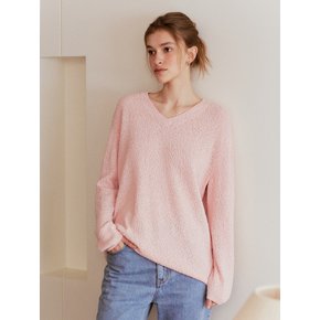 Cotton Fancy yarn Knit (Pink)