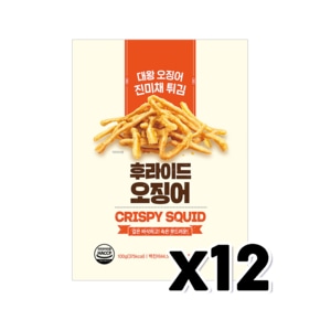 후라이드 오징어 진미채튀김 안주간식 100g x 12개